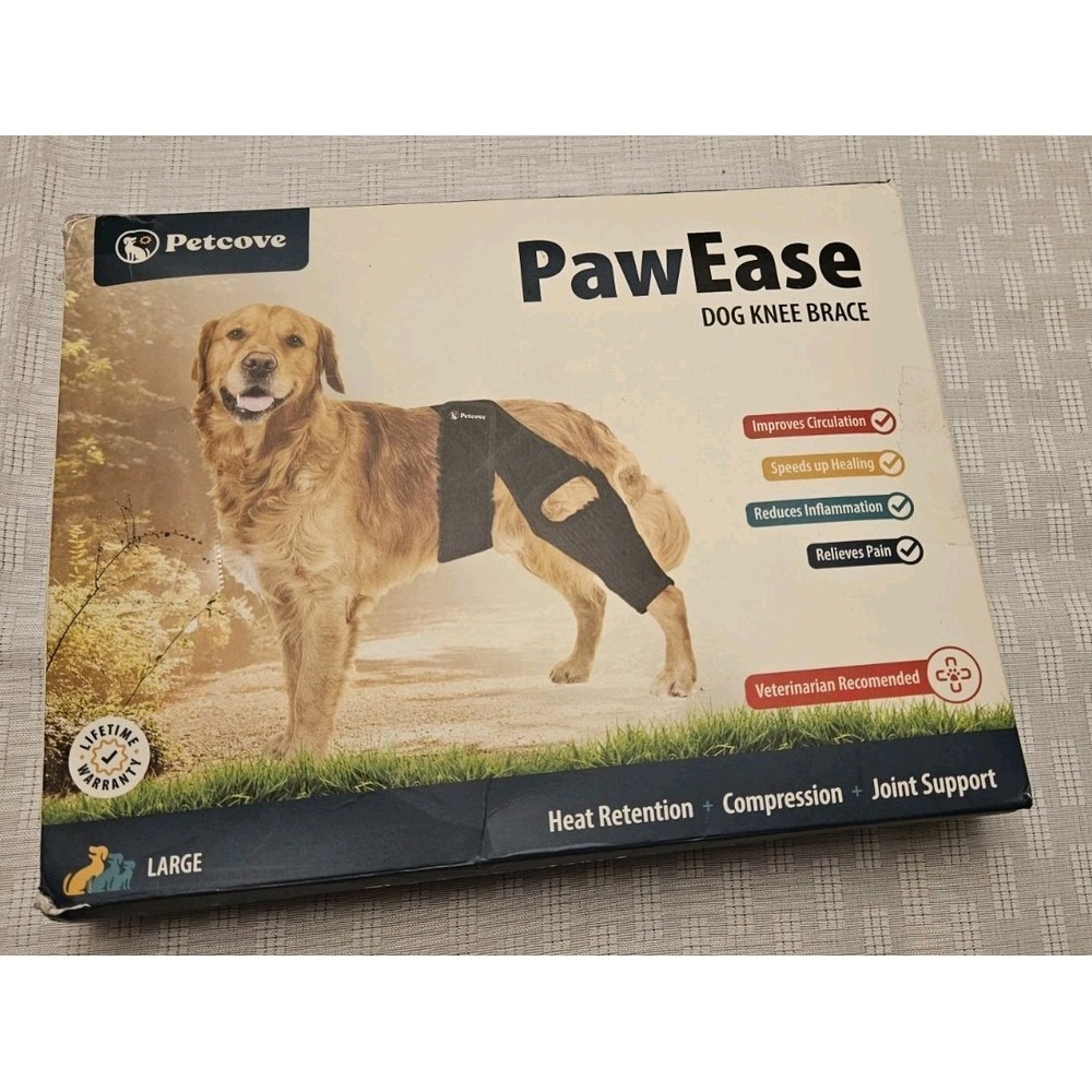 PetCove PC-PWEASE Black Dog Knee Brace for Torn Acl Hind Leg‎ 9.5x11.0
